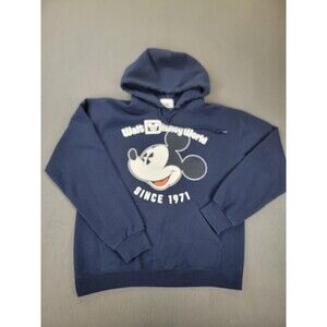 Disney Walt Disney World Hoodie Mens Medium Mickey Mouse Since 1971 Pullover